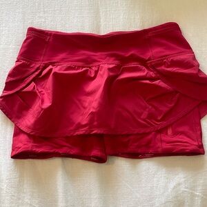 Lululemon running skirt with shorts underneath
